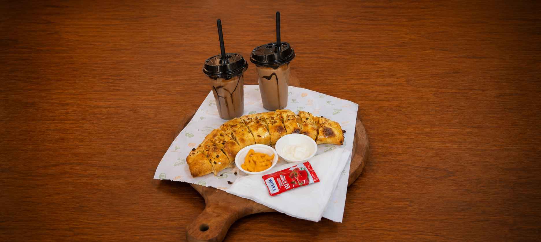Full Marks Stuffed Garlic Bread - Lab Partner Garlic Bread - TAS Cafe Noida